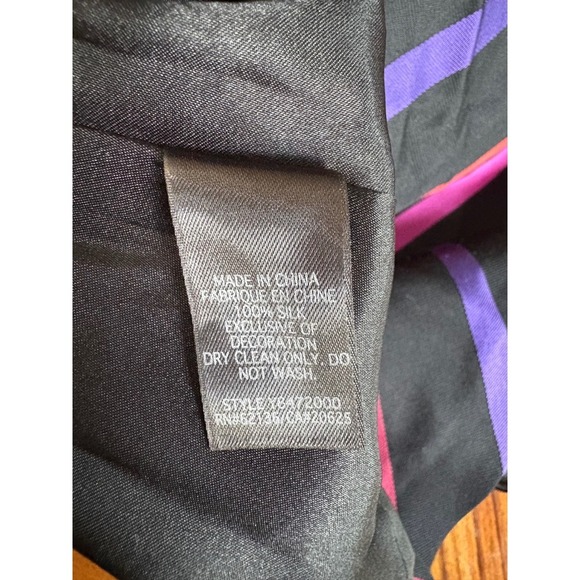 GUESS Jeans Silk Strapless Chevron Stripe Cocktail Party Dress Size 3 - Picture 3 of 3